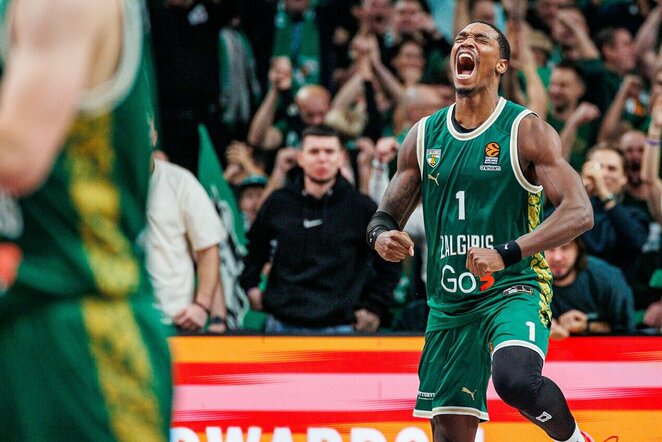 „Žalgiris“ – „Panathinaikos“ rungtynių akimirka | Eriko Ovčarenko / BNS foto nuotr.