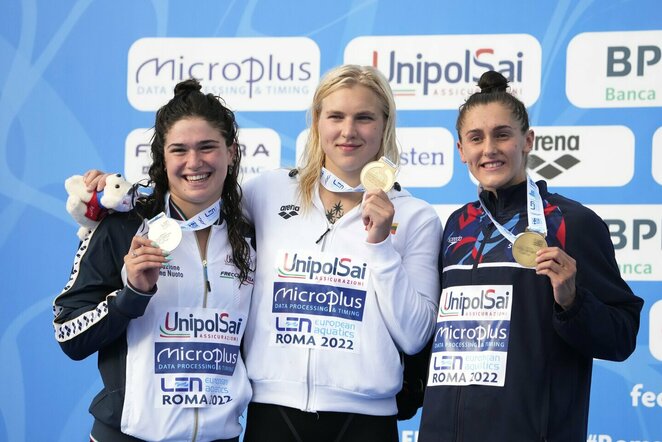 Rūta Meilutytė (viduryje) | Scanpix nuotr.