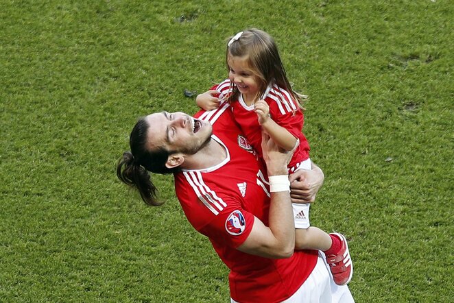Garethas Bale'as su dukra Alba | Scanpix nuotr.