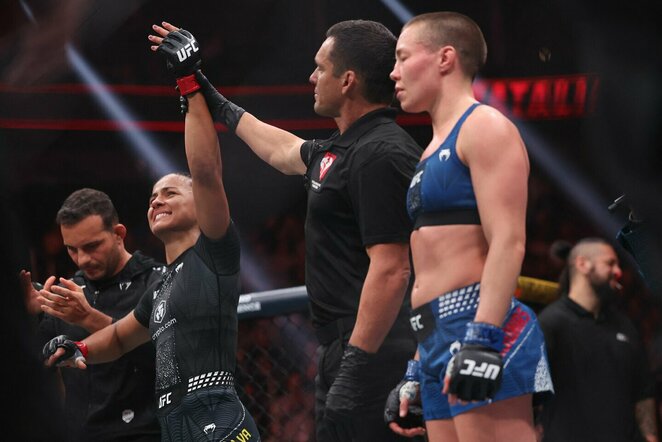 Natalija Silva ir Rose Namajunas | Scanpix nuotr.