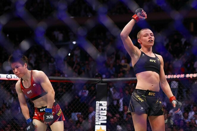 Weili Zhang ir Rose Namajunas | Scanpix nuotr.