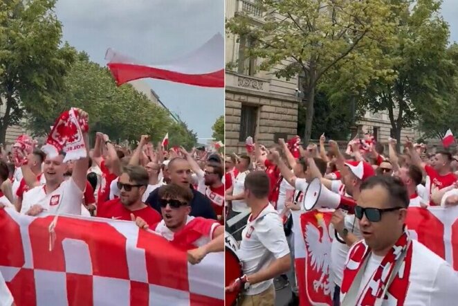 Lenkijos rinktinės fanai | „Stop“ kadras