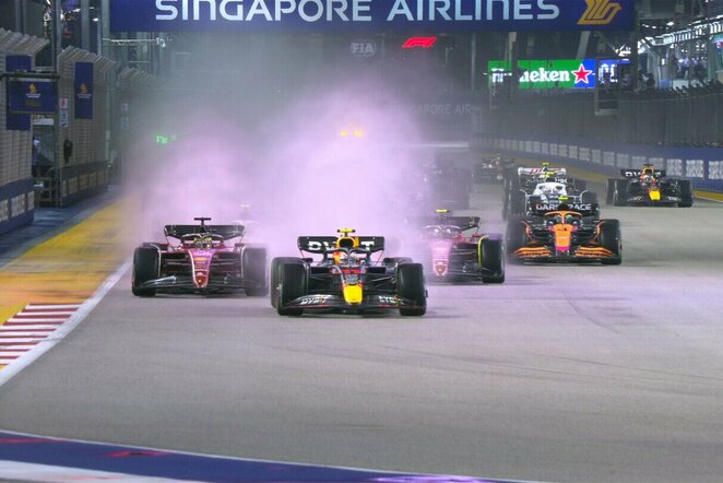 Singapūro GP lenktynės | „Stop“ kadras