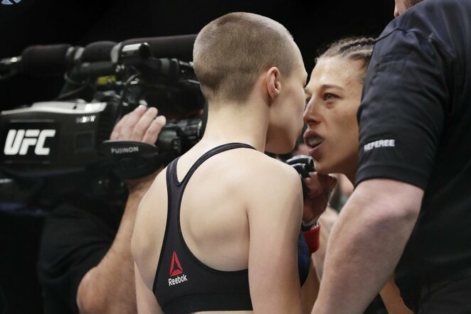 Joanna Jedrzejczyk ir Rose Namajunas | Scanpix nuotr.