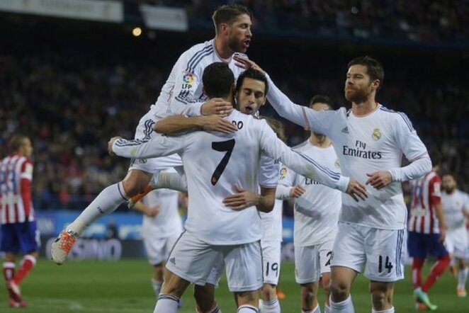 „Real Madrid“ futbolininkų džiaugsmas | AP/Scanpix nuotr.