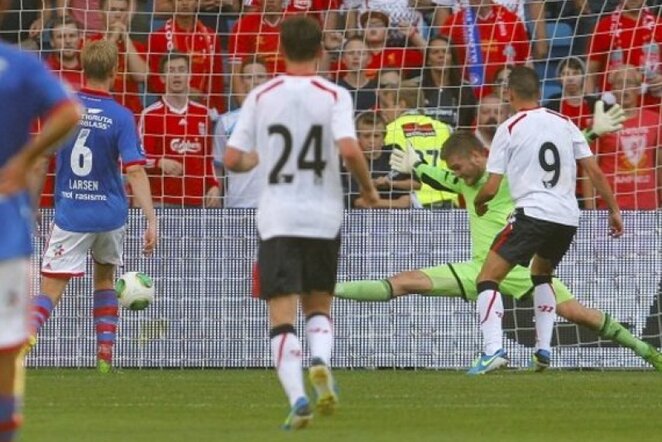 „Valerenga“ – „Liverpool“ rungtynių akimirka | AP/Scanpix nuotr.
