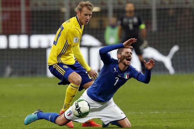Pasaulio čempionato atranka: Italija - Švedija (2017.11.13) | Scanpix nuotr.