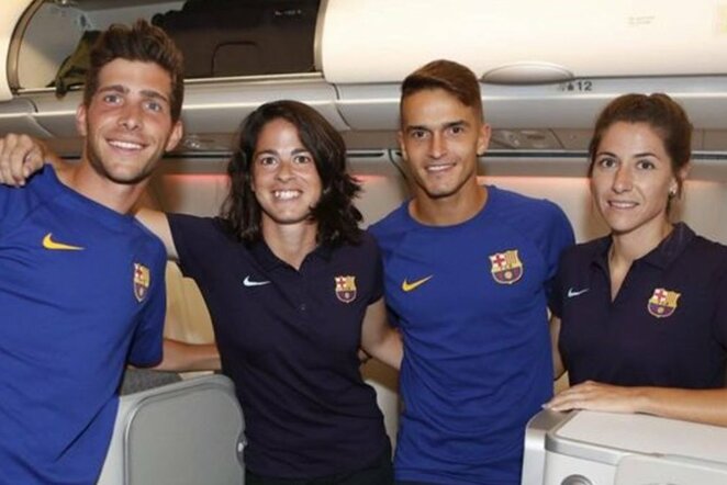 „Barcelona“ žaidėjai | „Twitter“ nuotr.