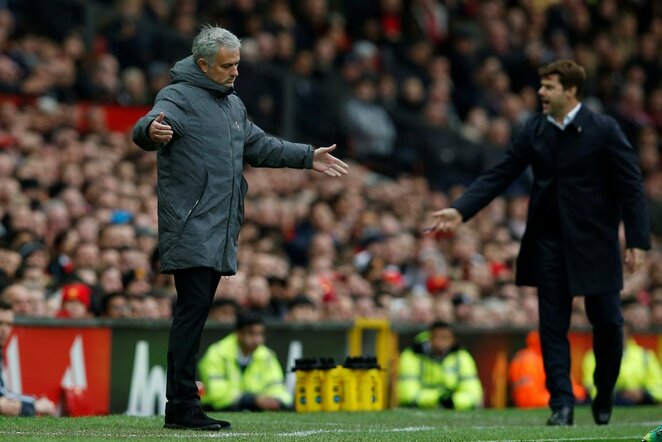Jose Mourinho (kairėje) ir Mauricio Pochettino (dešinėje) | Scanpix nuotr.