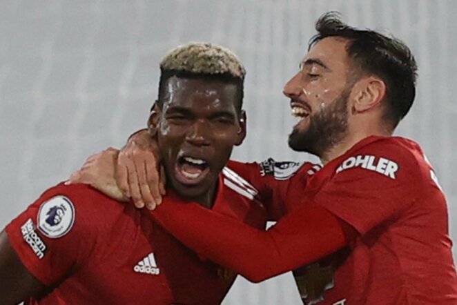 Paulis Pogba ir Bruno Fernandesas | Scanpix nuotr.