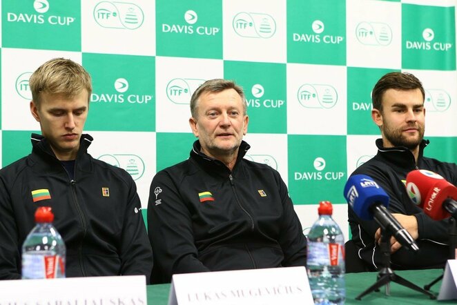 Lietuvos ir Portugalijos teniso rinktinių treniruotės bei spaudos konferencija | Organizatorių nuotr.