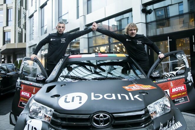 Benediktas Vanagas pristatė „Inbank Team Pitlane“ komandą | Mildos Kolesnikovaitės / BNS foto nuotr.