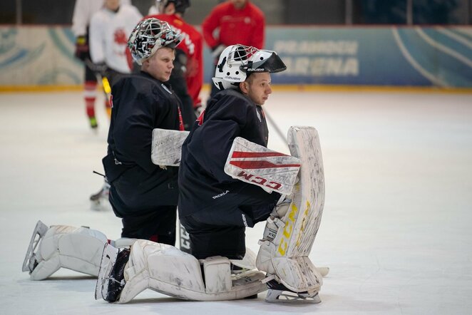 Lietuvos ledo ritulio rinktinės vartininkai | hockey.lt nuotr.