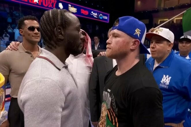 Terence'as Crawfordas ir Saulis „Canelo“ Alvarezas | „Stop“ kadras