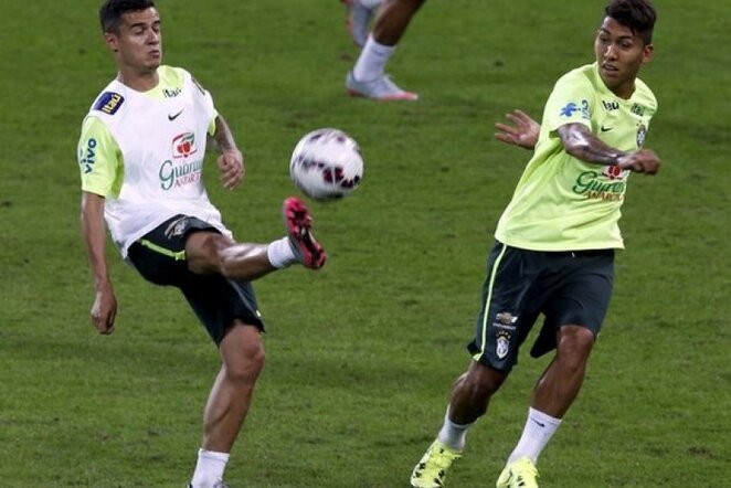 Philippe Coutinho ir Roberto Firmino | Reuters/Scanpix nuotr.