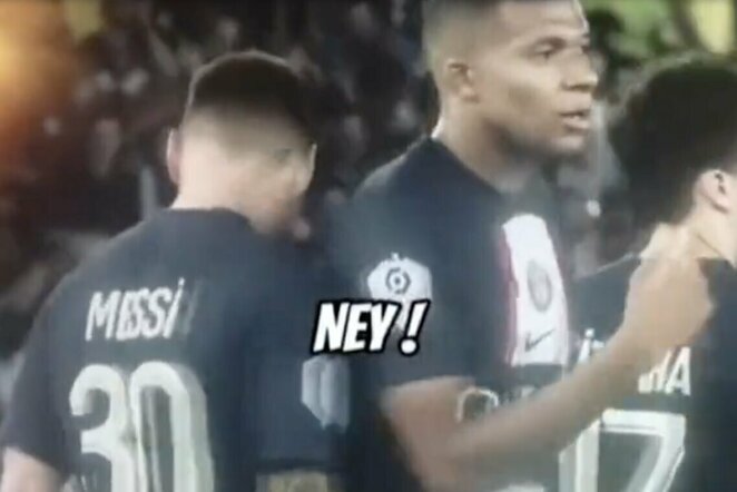 Kylianas Mbappe ir Lionelis Messi | „Stop“ kadras