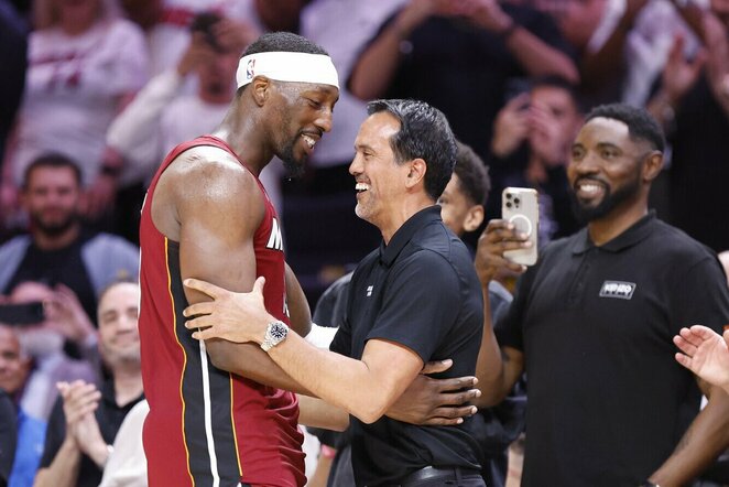 Adebayo ir Spoelstra | Scanpix nuotr.