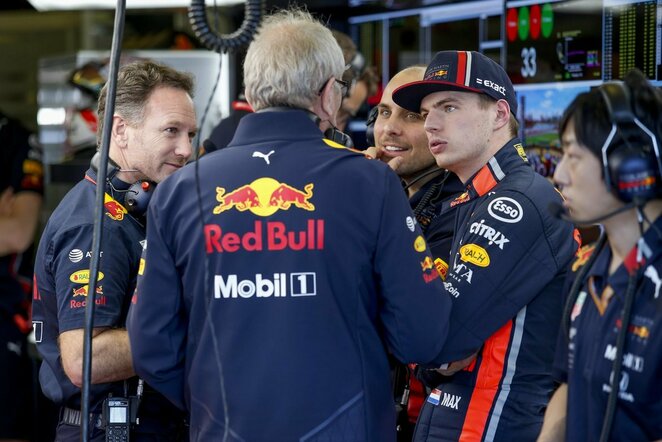 Helmutas Marko ir Maxas Verstappenas | Scanpix nuotr.