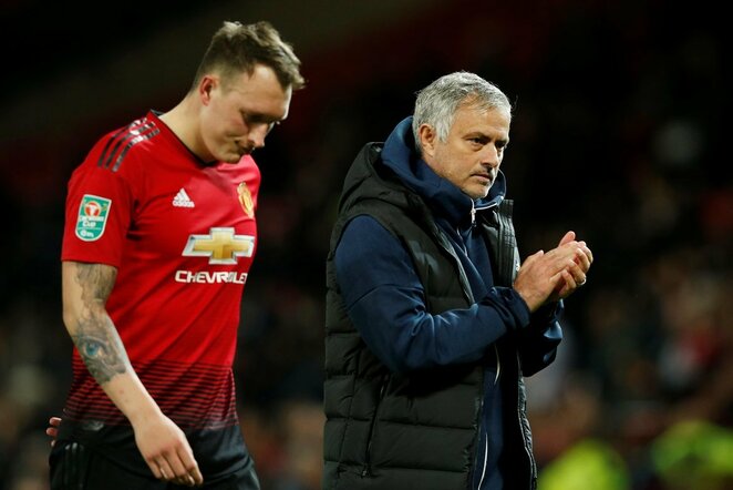 Philas Jonesas ir Jose Mourinho | Scanpix nuotr.
