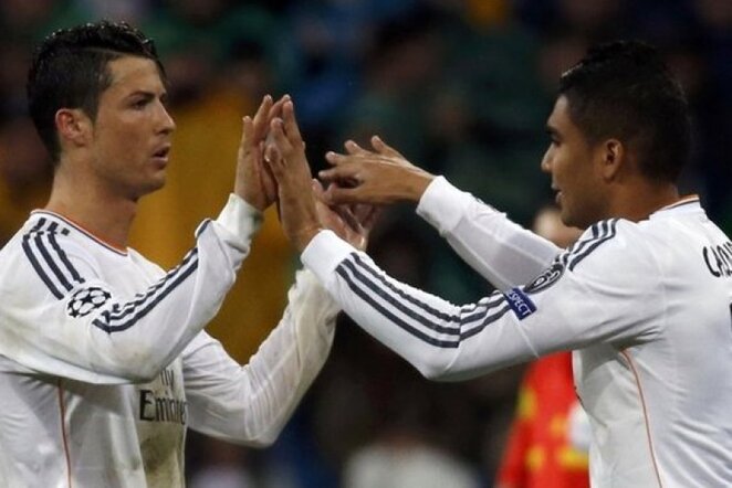 Cristiano Ronaldo ir Casemiro | Reuters/Scanpix nuotr.