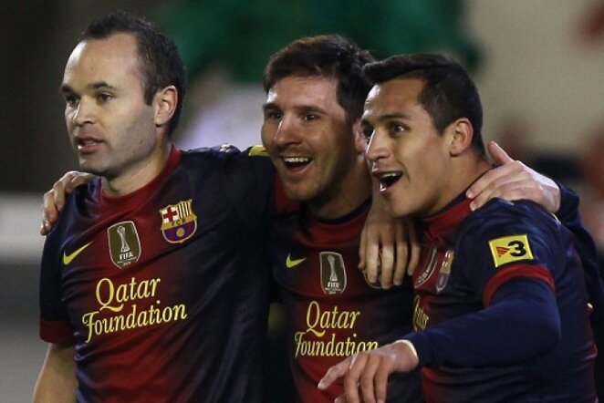 „Barcelona“ ekipos futbolininkai | Reuters/Scanpix nuotr.