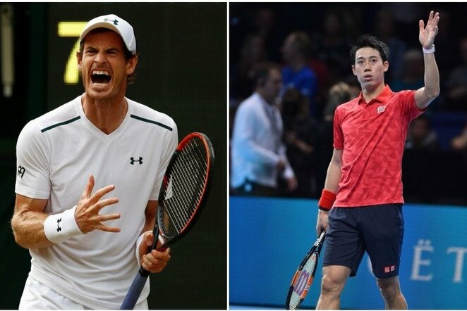 Andy Murray'us ir Kei Nishikori | Scanpix nuotr.