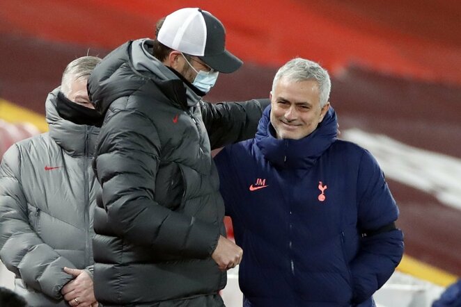 Jurgenas Kloppas ir Jose Mourinho | Scanpix nuotr.