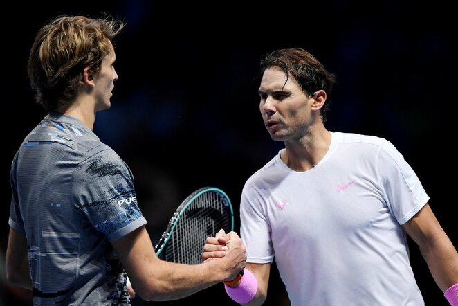 Alexanderis Zverevas ir Rafaelis Nadalis | Scanpix nuotr.