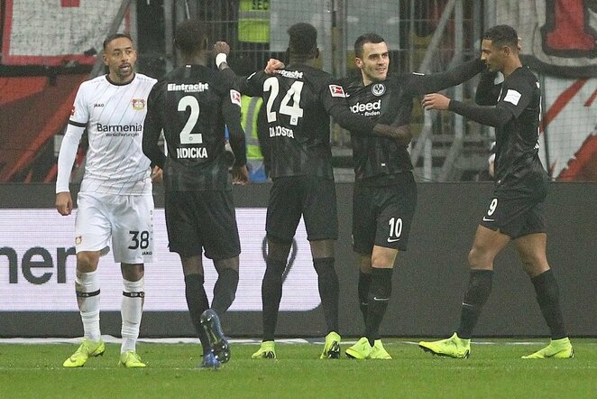 „Eintracht“ – „Bayer“ rungtynių akimirka  | Scanpix nuotr.