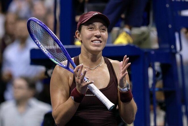 Jessica Pegula – Emma Navarro mačo akimirka | EPA nuotr.