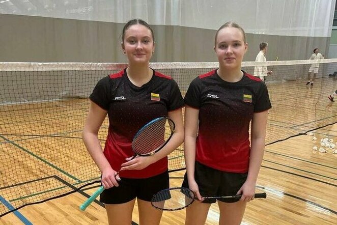 Monika Sukackaitė ir Viltė Paulauskaitė (Lietuvos badmintono federacijos nuotr.) | „Facebook“ nuotr.