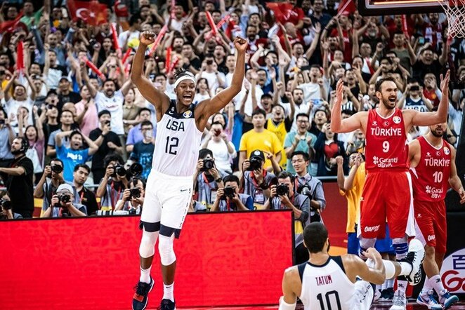 JAV – Turkija rungtynių akimirka | FIBA nuotr.