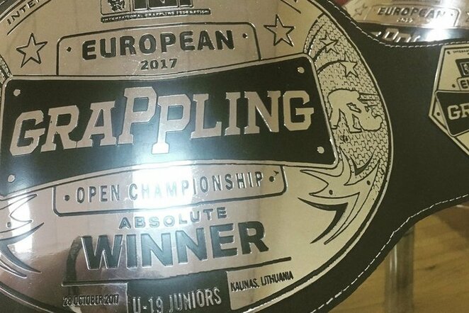 Europos graplingo čempiono diržas | Organizatorių nuotr.