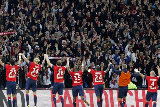 „Lille“ dėkoja savo komandos fanams | AFP/Scanpix nuotr.