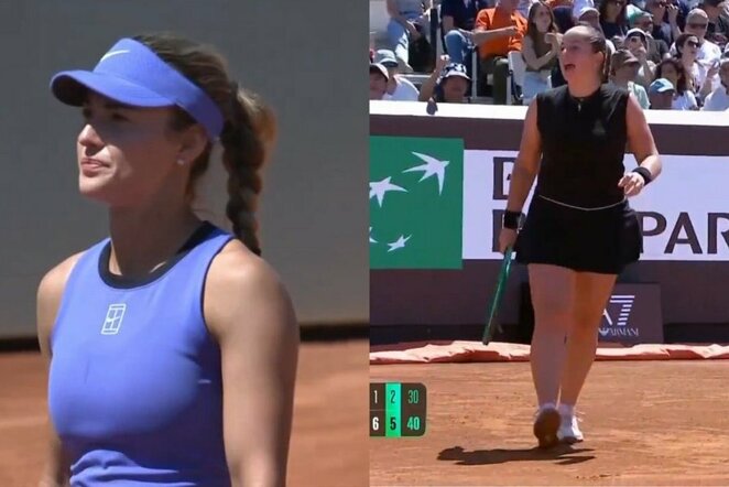 Anna Kalinskaja ir Jelena Ostapenko | „Stop“ kadras
