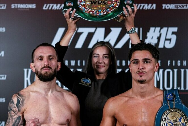 Oficiali „UTMA 15“ turnyro dalyvių svėrimo procedūra | UTMA nuotr.