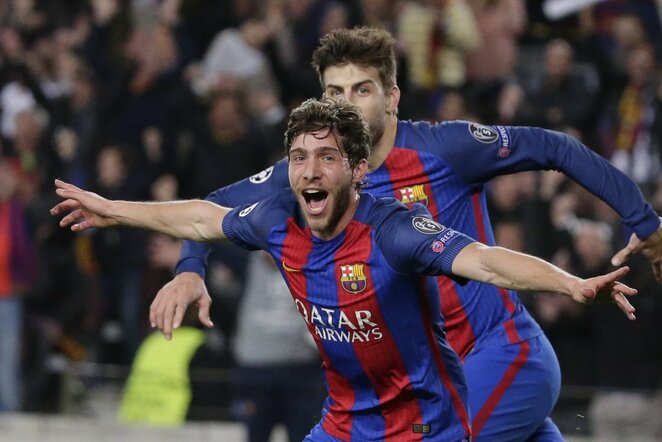 Sergi Roberto švenčia įvartį | Scanpix nuotr.