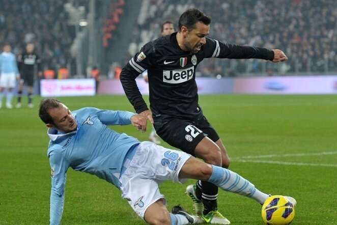 Turino „Juventus“ ir Romos  „Lazio“ rungtynių akimirka | LaPresse/Scanpix nuotr.