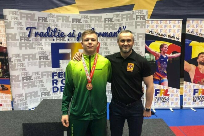 Nerijus Peleckis ir Paulius Leščauskas | imtynes.lt nuotr.