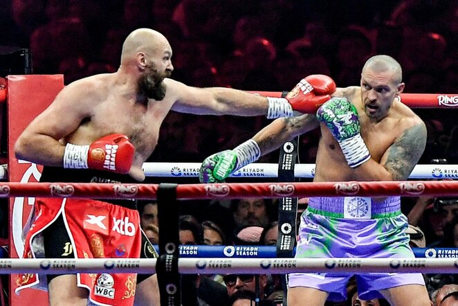 Tysonas Fury ir Oleksandras Usykas | Scanpix nuotr.