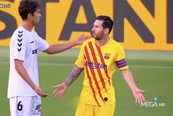 Javieras Ribellesas ir Lionelis Messi | „Twitter“ nuotr.