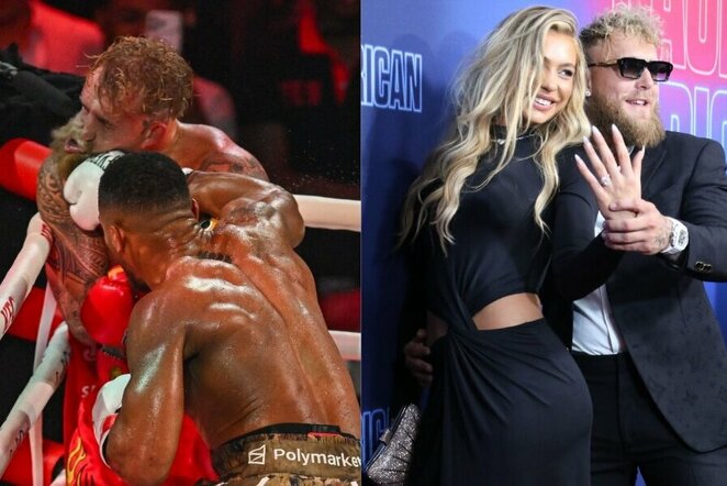 Jake'as Paulas Anthony Joshua ir Jutta Leerdam | Scanpix nuotr.
