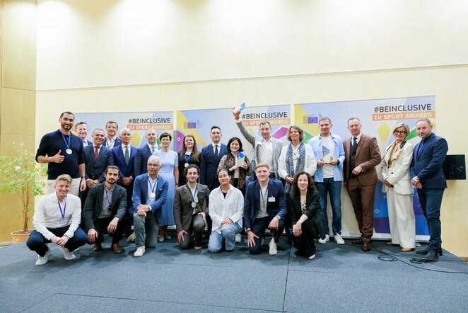 Lietuvių projektas „Fate of a Sport“ laimėjo #BeInclusive sporto už taiką apdovanojimą Briuselyje | Organizatorių nuotr.