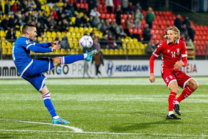 Lietuva – Farerų salos rungtynių akimirka l Irmanto Gelūno/BNS Foto nuotr.