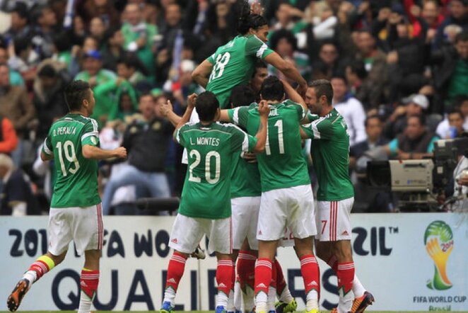 Meksika džiaugiasi įvarčiu | AFP/Scanpix nuotr.