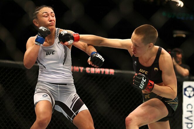 Carla Esparza ir Rose Namajunas | Scanpix nuotr.