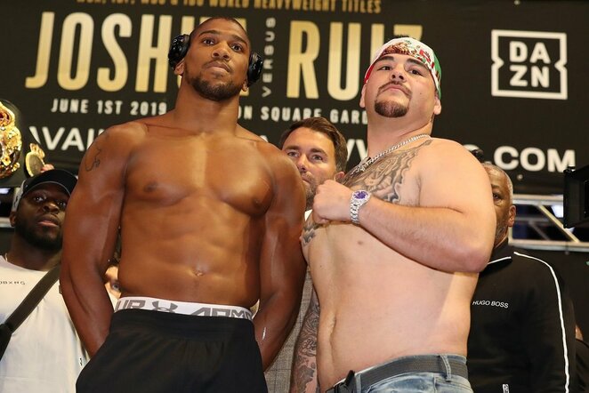 Anthony Joshua ir Andy Ruizas | Scanpix nuotr.