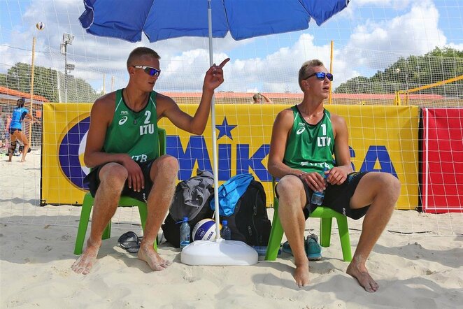 Arnas Rumševičius ir Lukas Každailis | FIVB nuotr.
