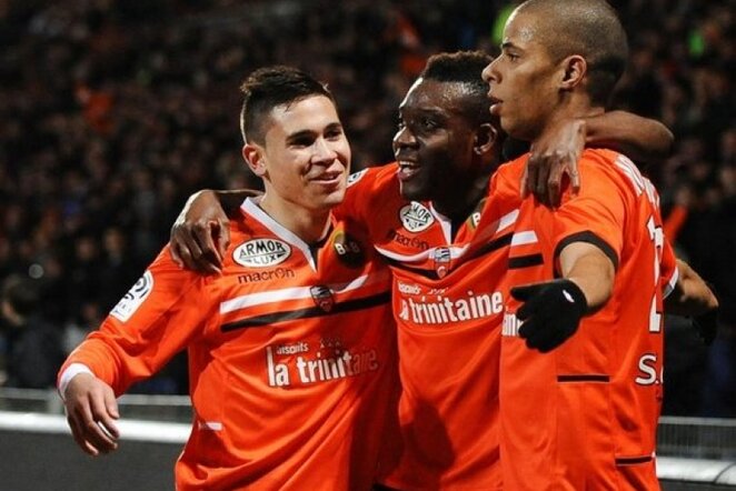 „Lorient“ klubas pakilo į pirmąją turnyrinės lentelės dalį | AFP/Scanpix nuotr.