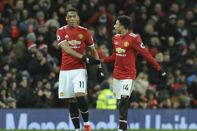 Anthony Martialis ir Jesse Lingardas | Scanpix nuotr.